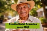 Pensión Social Argentina enero 2026: cobro de $85.000, quién la recibe y cómo inscribirse