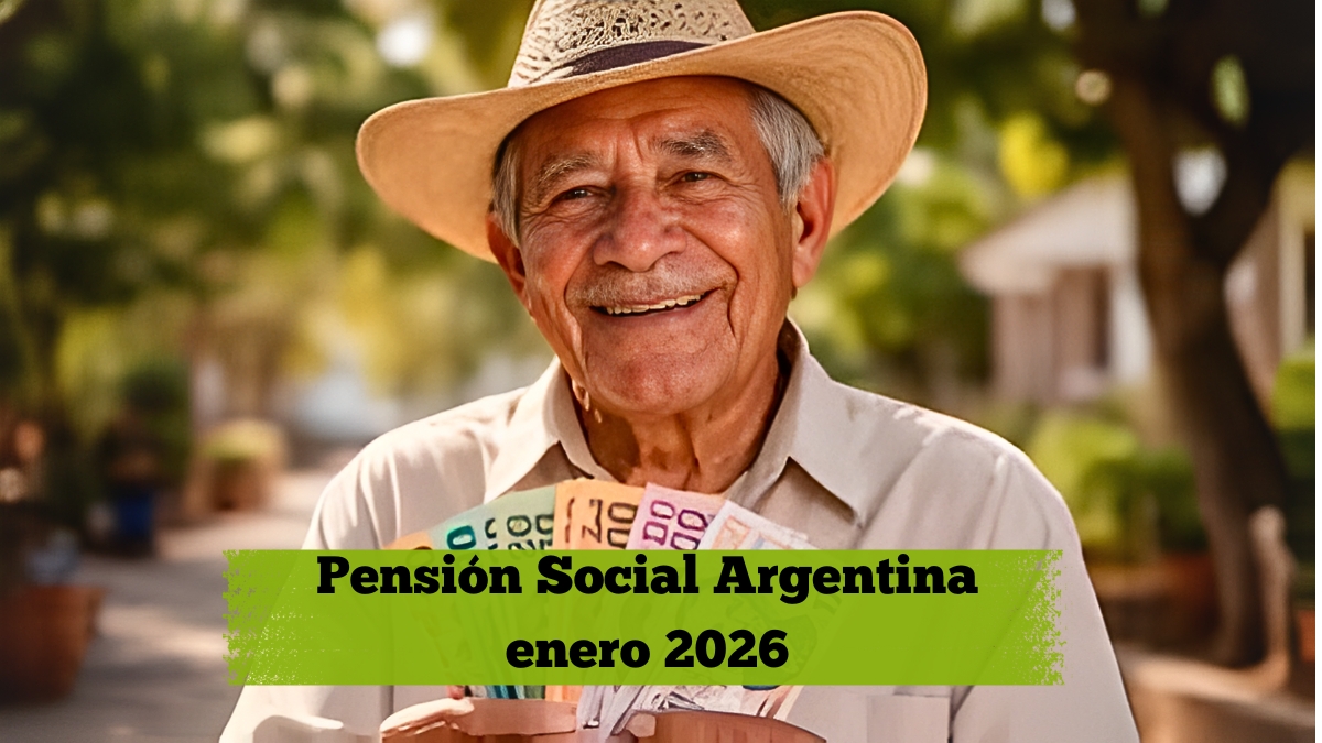 Pensión Social Argentina enero 2026: cobro de $85.000, quién la recibe y cómo inscribirse