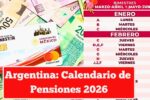 Argentina: Calendario de Pensiones 2026 — Quién cobra, cuánto y fechas de enero-febrero